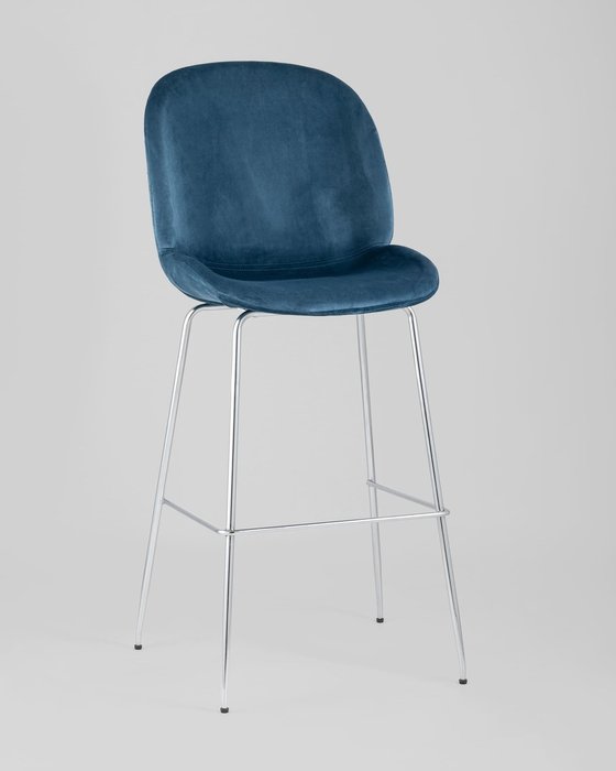 Стул барный Beetle синего цвета - купить Барные стулья по цене 9990.0