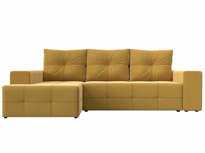 Угловой диван-кровать Перри желтого цвета левый угол - купить Угловые диваны по цене 59999.0