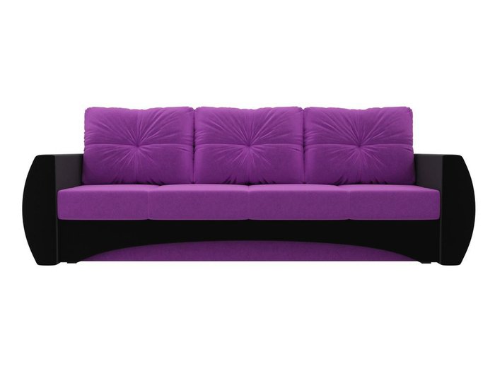 Прямой диван-кровать Сатурн фиолетово-черного цвета - купить Прямые диваны по цене 40990.0