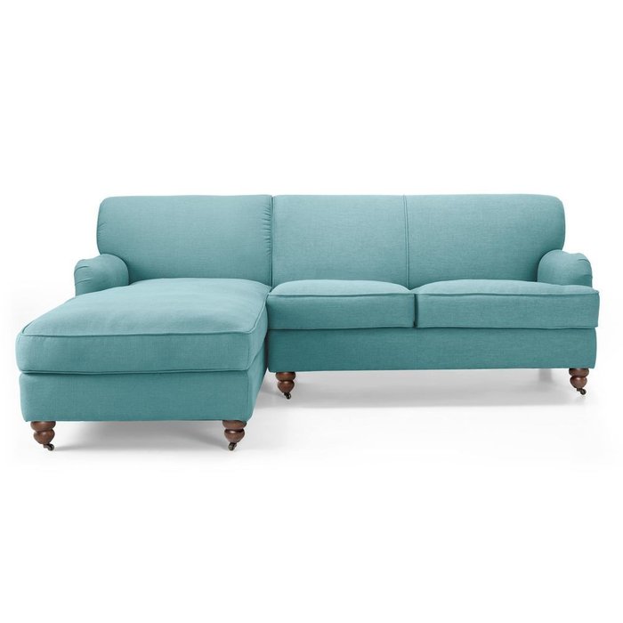 Раскладной угловой диван Orson голубого цвета