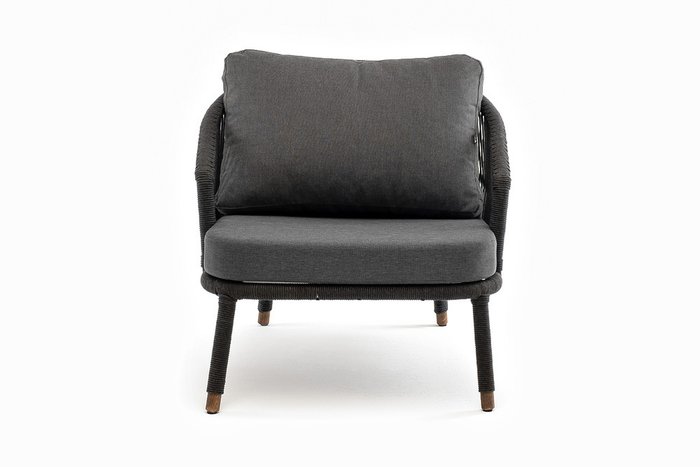 Садовое кресло Верона темно-серого цвета - купить Садовые кресла по цене 81200.0
