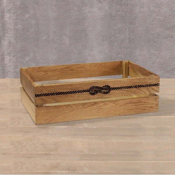 Деревянный ящик для хранения из массива дуба