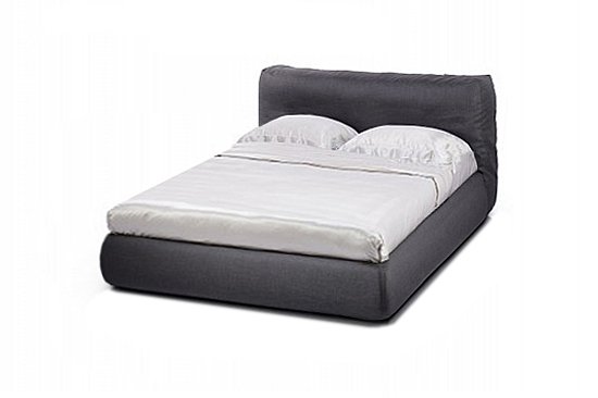 Кровать Husky 160х190 серого цвета с ортопедической решеткой - купить Кровати для спальни по цене 134500.0