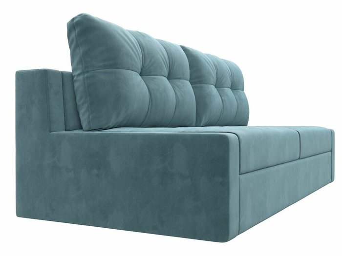 Прямой диван-кровать Мартин бирюзового цвета - лучшие Прямые диваны в INMYROOM