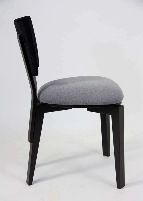 Стул Trapeze Compact серо-черного цвета - лучшие Обеденные стулья в INMYROOM