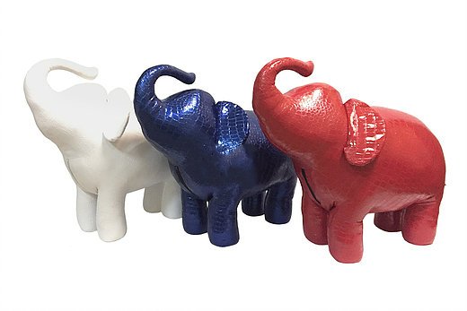 Пуф Слон 2 красного цвета - купить Пуфы по цене 8780.0