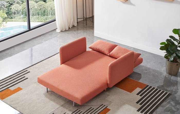 Диван-кровать Cardiff оранжевого цвета - лучшие Прямые диваны в INMYROOM
