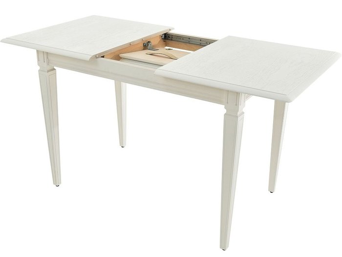 Стол раздвижной Сиена белого цвета - лучшие Обеденные столы в INMYROOM