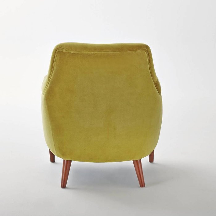 Кресло из велюра Lipstick желтого цвета - купить Интерьерные кресла по цене 55716.0