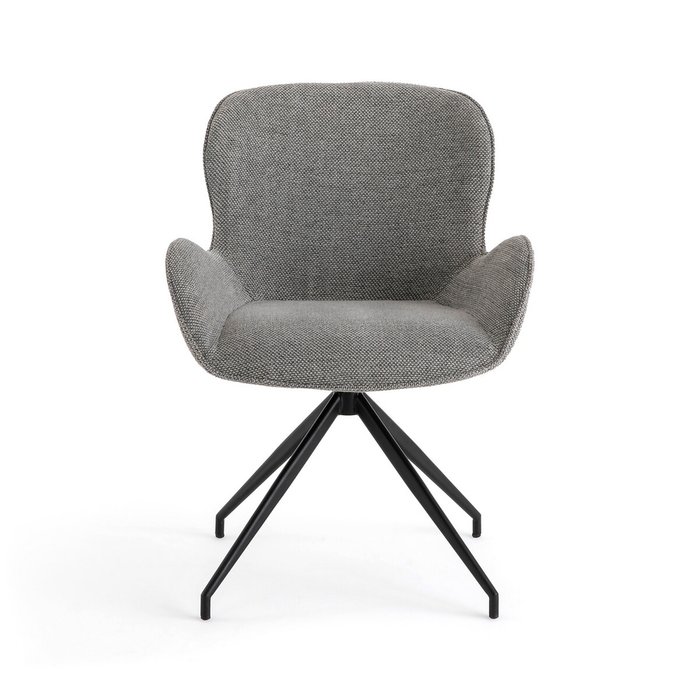 Кресло для стола вращающееся Asyar серого цвета - купить Интерьерные кресла по цене 26896.0