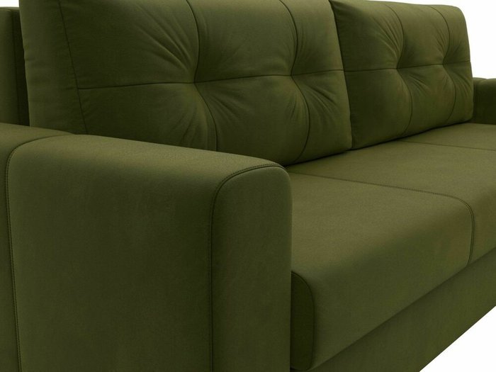 Диван-кровать Лига 031 зеленого цвета - лучшие Прямые диваны в INMYROOM