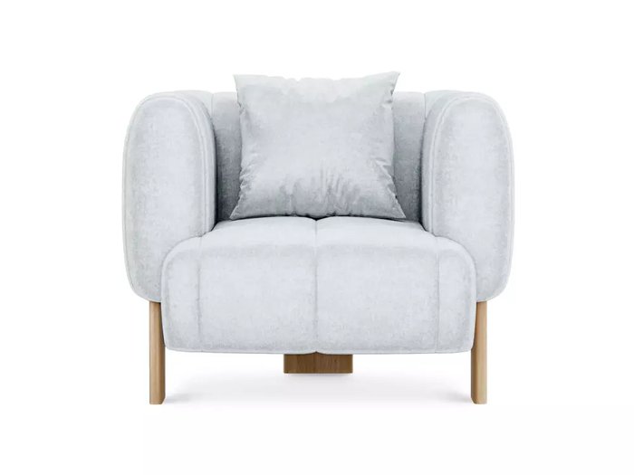 Кресло Cassis светло-голубого цвета с бежевыми ножками - купить Интерьерные кресла по цене 56250