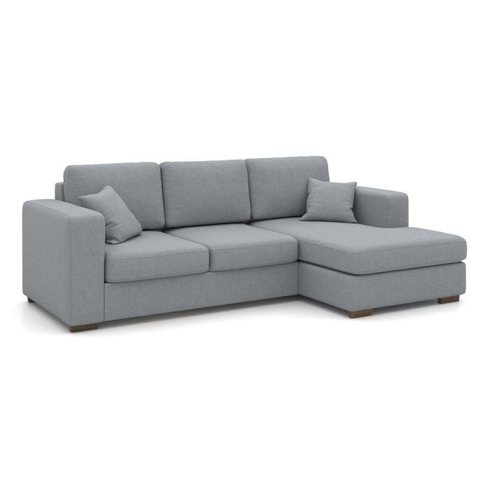 Угловой диван-кровать Morti EKL серого цвета