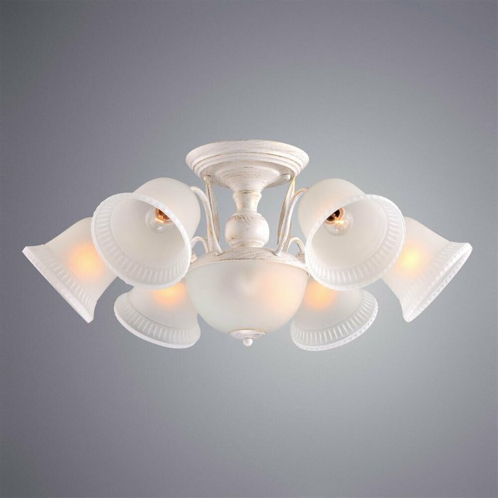 Потолочная люстра Arte Lamp Campanula белого цвета - купить Потолочные люстры по цене 6230.0
