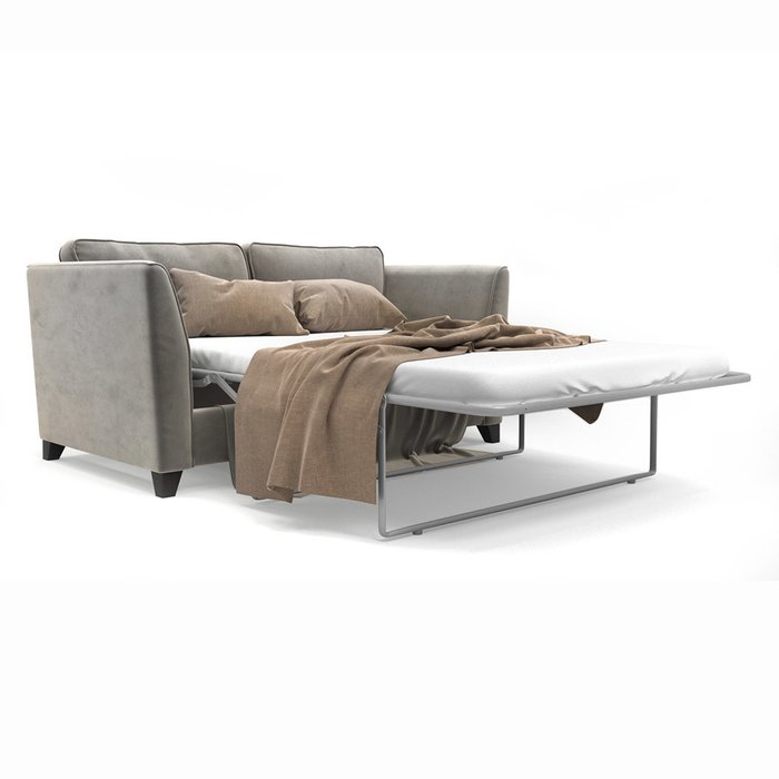 Двухместный раскладной диван WOLSLY MT серого цвета - лучшие Прямые диваны в INMYROOM