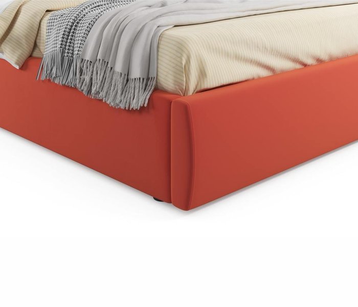 Кровать Verona 140х200 с подъемным механизмом оранжевого цвета - лучшие Кровати для спальни в INMYROOM