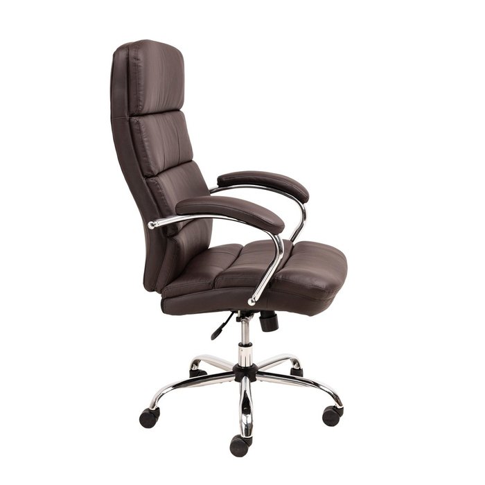 Кресло офисное August темно-коричневого цвета - лучшие Офисные кресла в INMYROOM