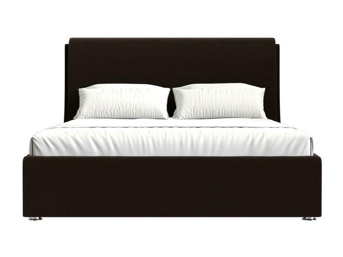 Кровать Принцесса 200х200 темно-коричневого цвета с подъемным механизмом - купить Кровати для спальни по цене 97999.0