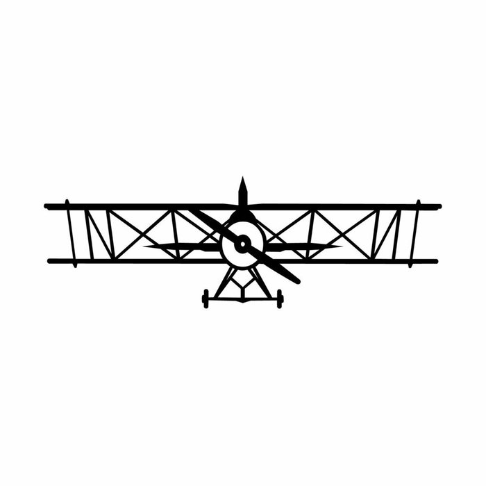 Настенный декор Самолет 70x23 черного цвета