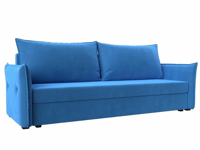 Диван-кровать Лига 004 темно-голубого цвета