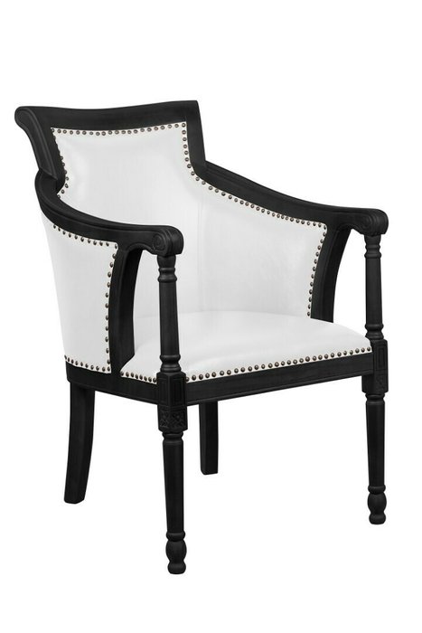 Кресло Valene бело-черного цвета