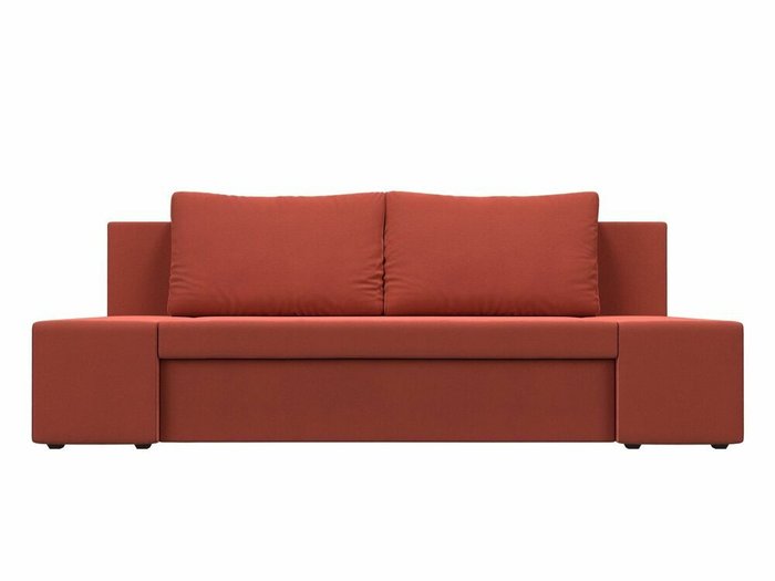 Прямой диван-кровать Сан Марко кораллового цвета - купить Прямые диваны по цене 22999.0
