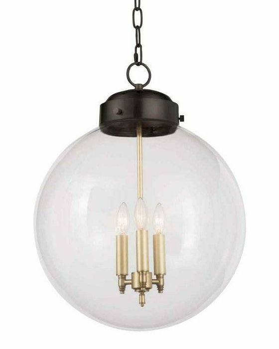 Подвесной светильник Освальд с прозрачным плафоном - лучшие Подвесные люстры в INMYROOM