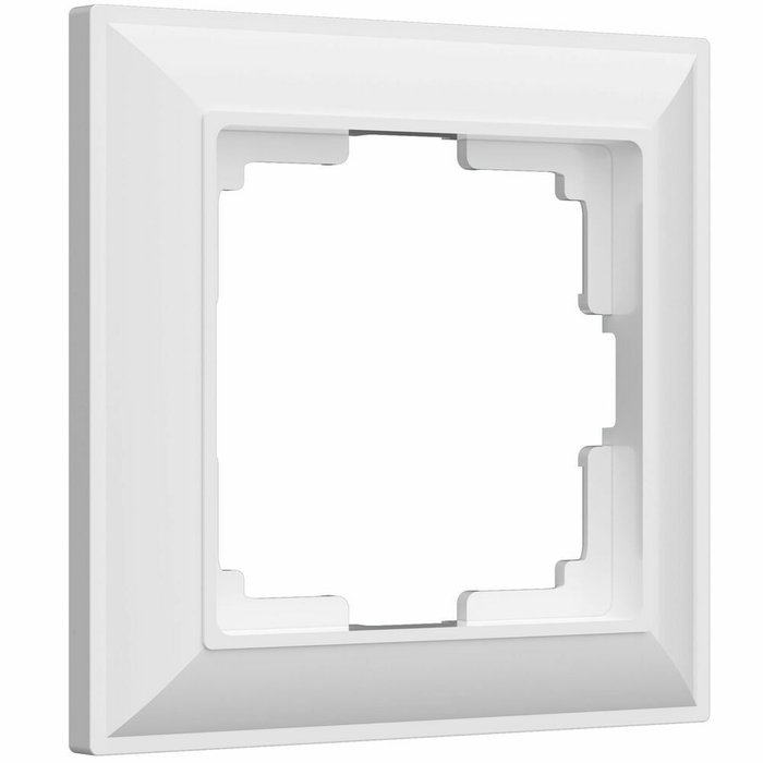 Рамка из пластика на 1 пост Fiore белый W0012201 Рамка из пластика на 1 пост Fiore белый W0012201