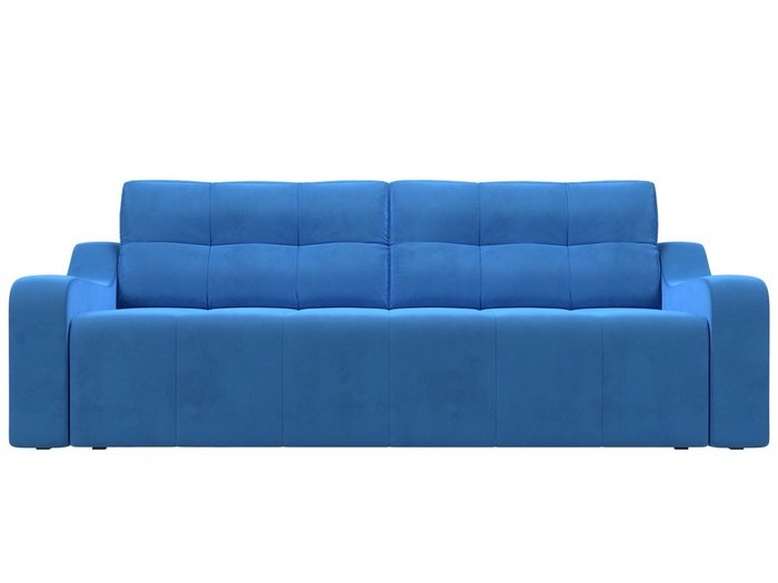 Прямой диван-кровать Итон голубого цвета - купить Прямые диваны по цене 48999.0