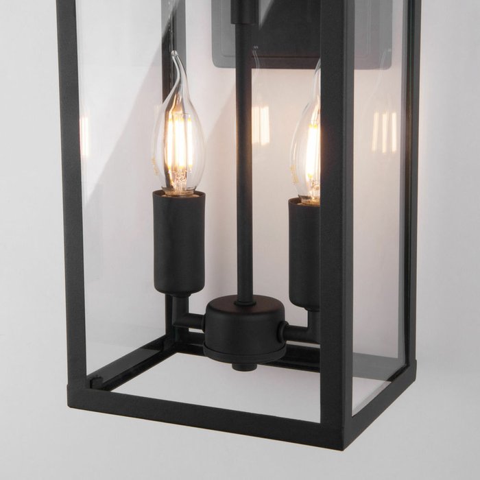 Уличный настенный светильник Candle D черного цвета - лучшие Настенные уличные светильники в INMYROOM