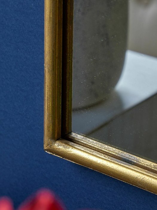 Настенное зеркало 60х102 в золотистой раме - купить Настенные зеркала по цене 13840.0