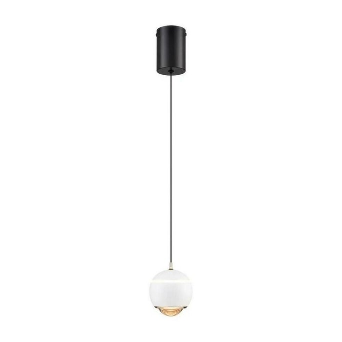 Подвесной светодиодный светильник Ebba черно-белого цвета