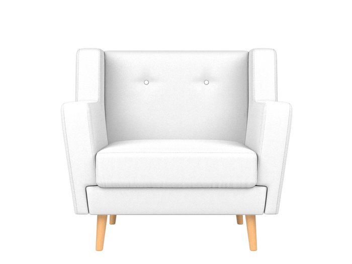 Кресло Брайтон белого цвета (экокожа) - купить Интерьерные кресла по цене 23999.0
