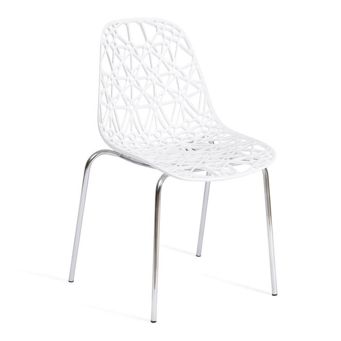Набор из шести стульев Crispy белого цвета - купить Обеденные стулья по цене 11220.0