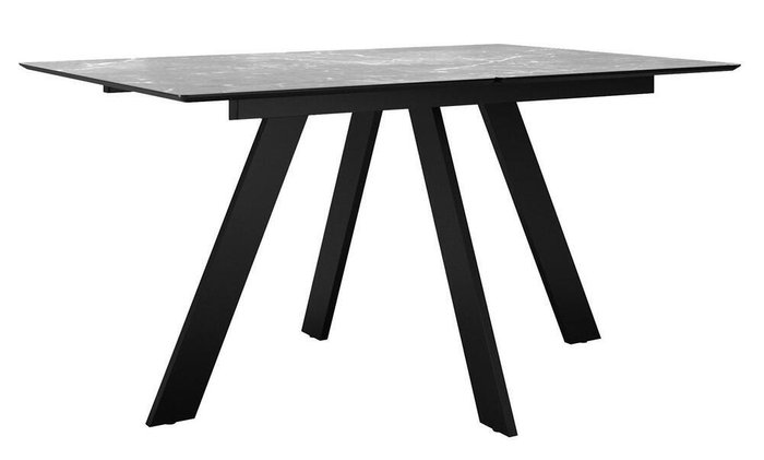 Раздвижной обеденный стол DikLine DKD140 черно-серого цвета