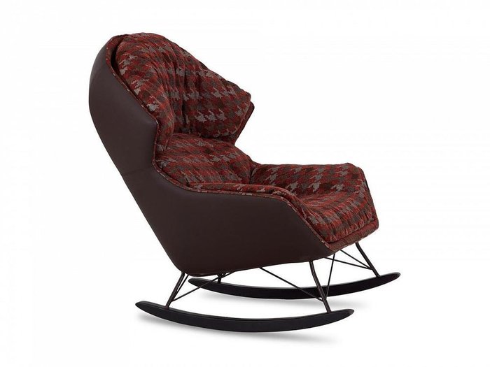 Кресло-качалка Oscar pump бордового цвета - лучшие Интерьерные кресла в INMYROOM