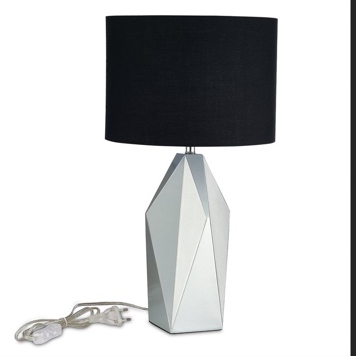 Настольная лампа Marioni черно-серебристого цвета - купить Настольные лампы по цене 14480.0
