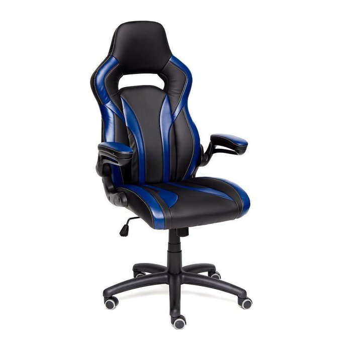Кресло офисное Rocket черно-синего цвета
