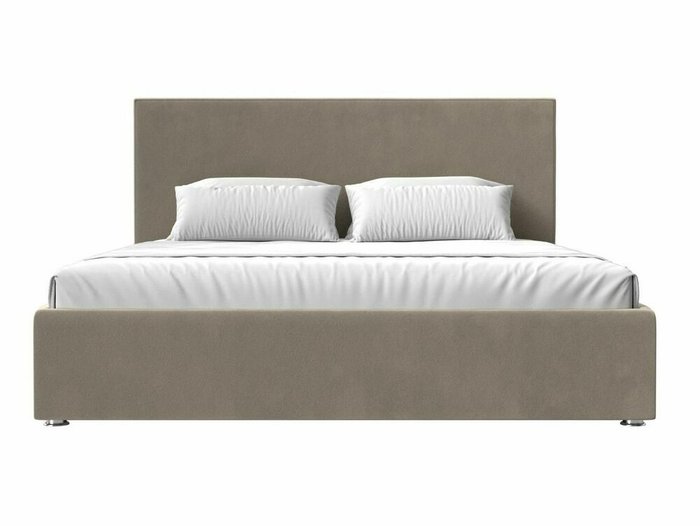 Кровать Кариба 180х200 бежевого цвета с подъемным механизмом - купить Кровати для спальни по цене 75999.0