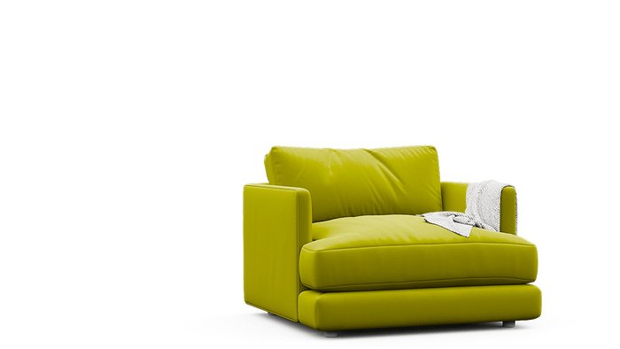 Кресло Ибица желтого цвета - лучшие Интерьерные кресла в INMYROOM