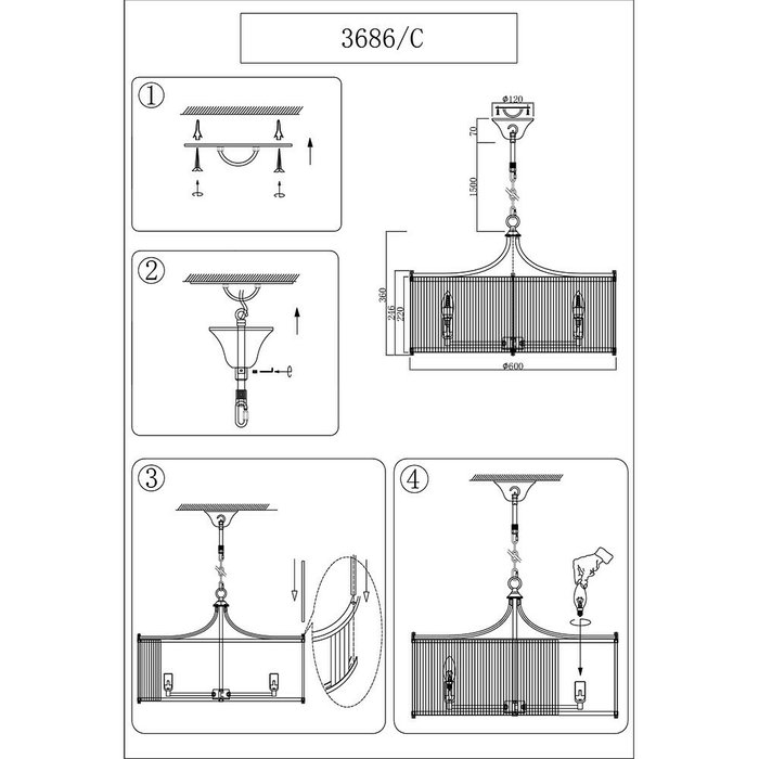 Люстра Newport 3680 3686/C brass - лучшие Подвесные люстры в INMYROOM Люстра Newport 3680 3686/C brass - лучшие Подвесные люстры в INMYROOM