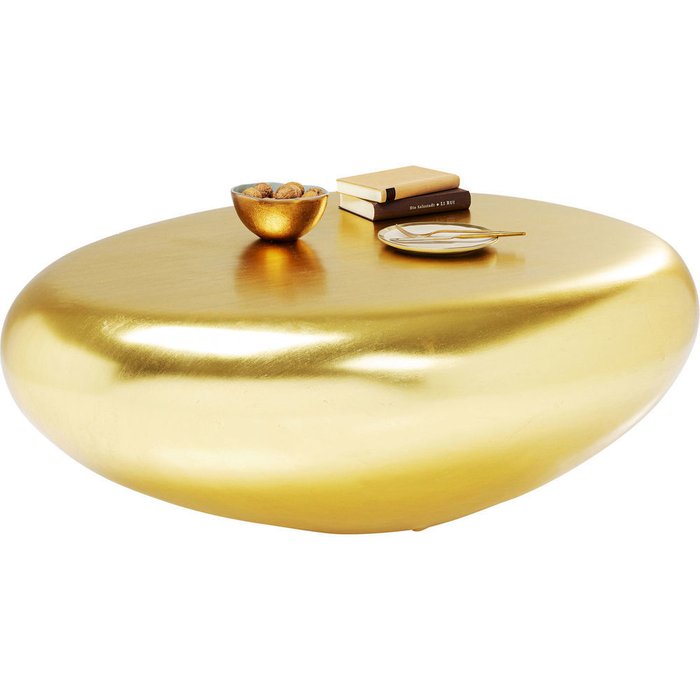 Столик кофейный Pebbles золотого цвета - купить Журнальные столики по цене 204750.0