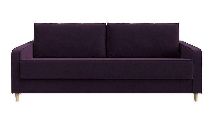 Прямой диван-кровать Варшава темно-фиолетового цвета - купить Прямые диваны по цене 58999.0
