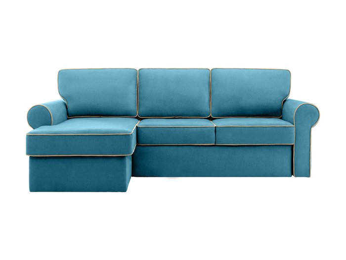 Угловой диван-кровать Murom голубого цвета 