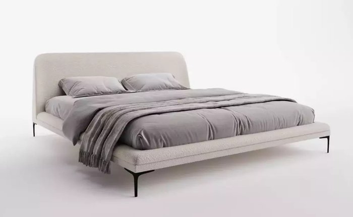 Кровать Liberty 180х200 молочного цвета без подъемного механиизма Кровать Liberty 180х200 молочного цвета без подъемного механиизма