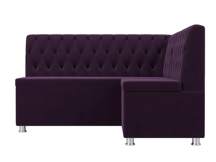 Кухонный угловой диван Мирта фиолетового цвета правый угол - купить Угловые диваны по цене 38999.0