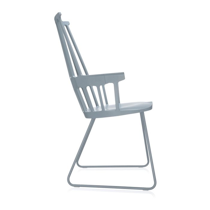 Кресло Comback голубого цвета - лучшие Обеденные стулья в INMYROOM