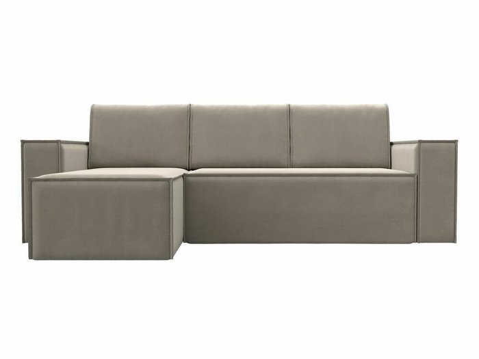 Угловой диван-кровать Куба бежевого цвета левый угол - купить Угловые диваны по цене 55999.0