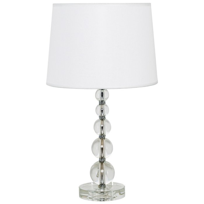 Настольная лампа Одри с белым абажуром
