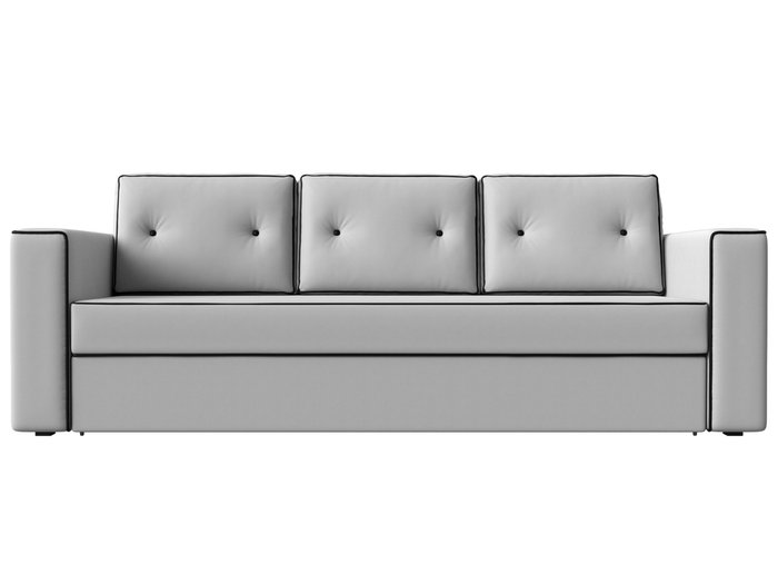 Прямой диван-кровать Принстон белого цвета (экокожа) - купить Прямые диваны по цене 40990.0